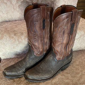 Lucchese "Carl M3105" Sanded Shark Boots - 11D